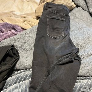 American eagle curvy high waisted black jeans